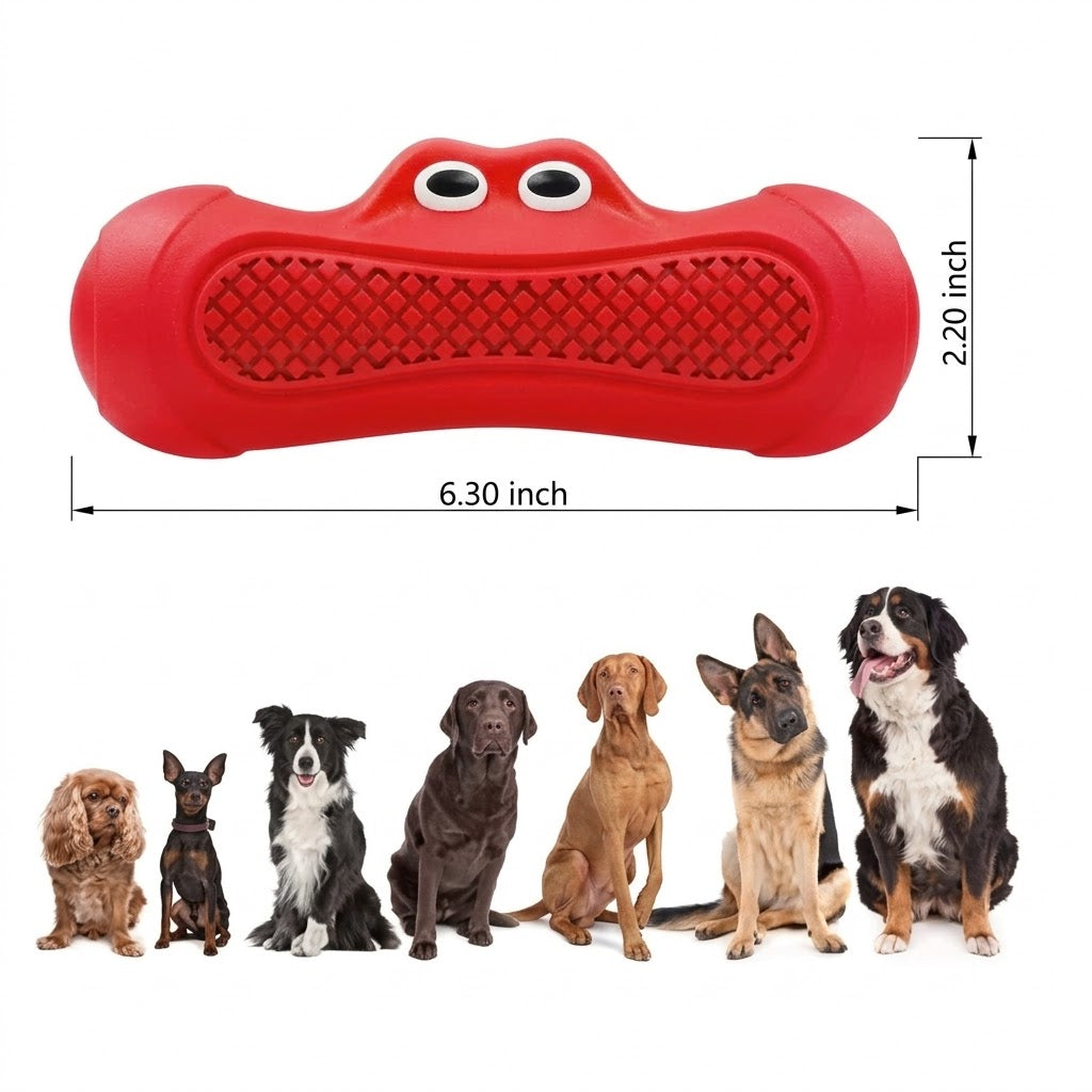 Natural Rubber Pet Rugby Teething Chew Toy