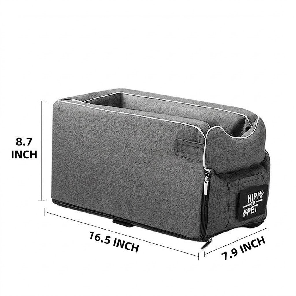 Car Safety Pet Travel Bed Central Console Seat Carrier